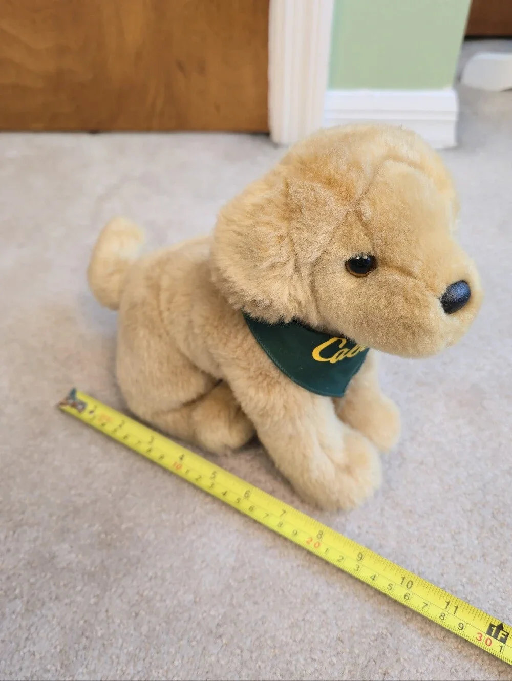 Cabela's Yellow Plush Lab with Bandana Logo A3